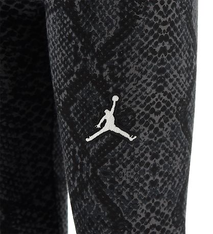 Jordan Hættetrøje/Leggings - Essentiel Snake - Sort m. Slangemøn