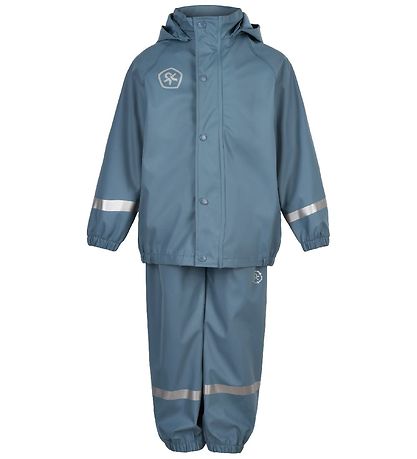 Color Kids Regntøj m. Seler - PU - Captain's Blue