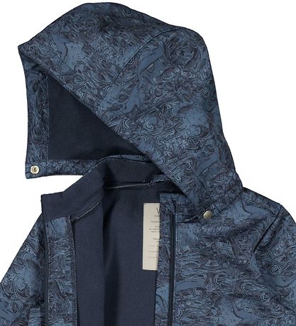 Wheat Softshelljakke m. Fleece - Henning - Navy Linoleum