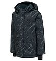 Hummel Vinterjakke - hmlUrban - Black Iris m. Print