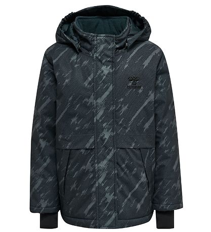 Hummel Vinterjakke - hmlUrban - Black Iris m. Print