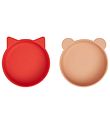 Liewood Tallerkener - 2-pak - Olivia - Apple Red/Tuscany Rose Mi
