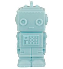 A Little Lovely Company Lamp - 14 cm - Robot - Smoky Blue