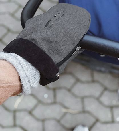 KongWalther Barnevognshandsker - Østerbro - Gråmeleret/Fleece