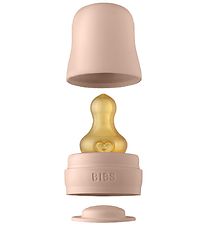 BIBS Flaskesut Sæt - 5 dele - Slow Flow - Naturgummi - Blush