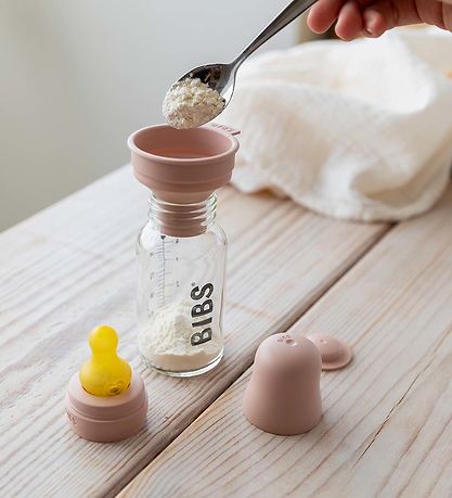 BIBS Flaskesut Sæt - 5 dele - Slow Flow - Naturgummi - Sage