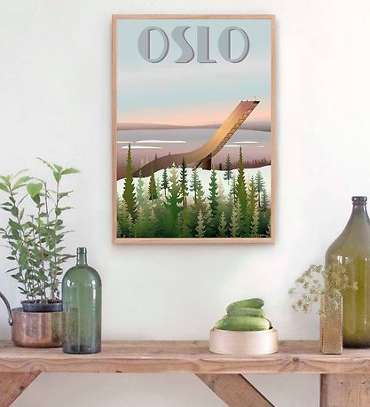 Vissevasse Plakat - 50x70 - Oslo Holmenkollbakken