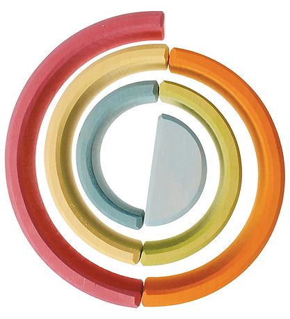 Grimms Trælegetøj - Regnbue - 6 Dele - Pastel