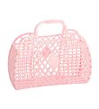 Sun Jellies Mini Foldekurv - Retro - 15x6x13 cm - Pink