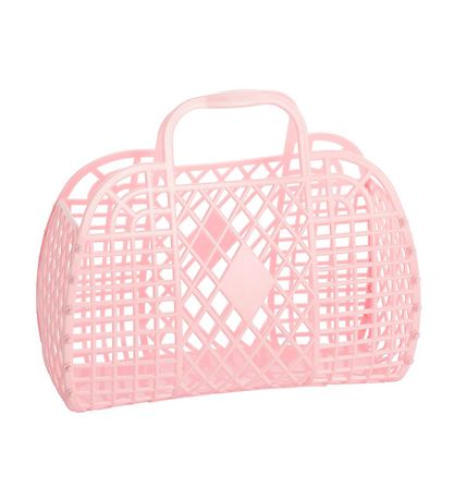 Sun Jellies Mini Foldekurv - Retro - 15x6x13 cm - Pink