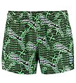 Puma Badeshorts - Grøn m. Print
