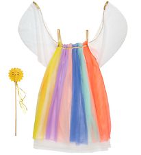 Meri Meri Udklædning - Tylkjole m. Tryllestav - Rainbow