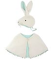 Meri Meri Udklædning - Hat og Kort Kappe - Sherpa Bunny Cape
