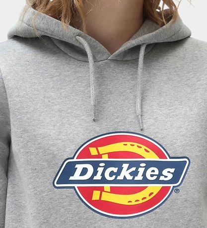 Dickies Hættetrøje - Icon Logo - Gråmeleret