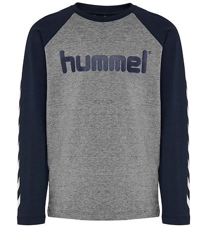 Hummel Bluse - hmlBoys - Navy/Gråmeleret