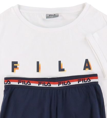Fila Nattøj - Hvid/Navy m. Logo