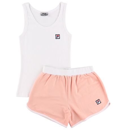 Fila Nattøj - Hvid/Rosa