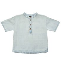Petit by Sofie Schnoor Skjorte k/æ - Blå m. Knapper