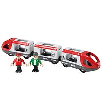 BRIO Passagertog - 5 dele - Rød/Hvid 33505
