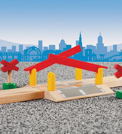 BRIO Jernbaneoverskæringer - 4 dele - Træ 33388