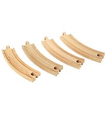 BRIO Buede Skinner - 4 dele - Lang - Træ 33342
