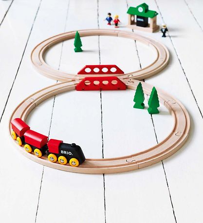 BRIO Classic Togsæt - 22 dele - Træ 33028