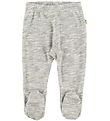 Joha Leggings m. Fødder - Gråmeleret
