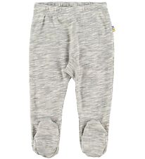 Joha Leggings m. Fødder - Gråmeleret