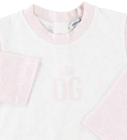 Dolce & Gabbana Heldragt - Hvid/Rosa m. Stjerner