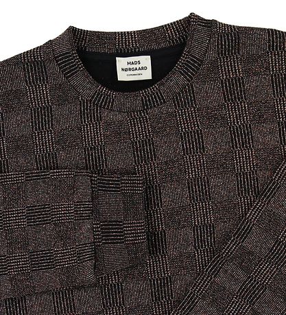 Mads Nørgaard Bluse - Talinka - Sort m. Glimmer/Tern