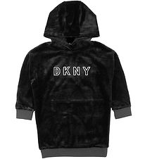 DKNY Velourkjole - Sort