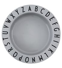 Design Letters Skål - Tritan - 15,5 cm - Eat & Learn - Grå