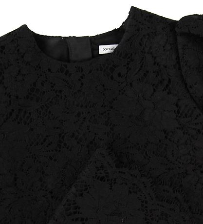 Dolce & Gabbana Kjole - Sort m. Blonder