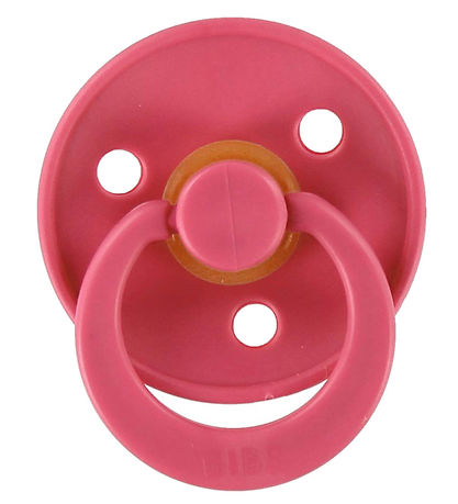 BIBS Colour Sutter - Str. 2 - 2-pak - Rund - Coral/Ruby