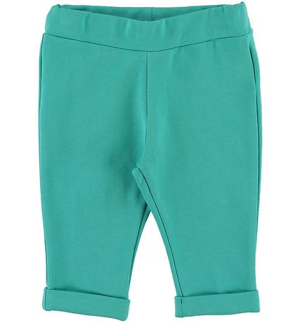 Emporio Armani Sæt - Cardigan/Sweatpants - Hvid/Turkis m. Pensle