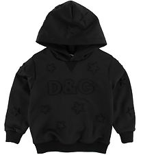 Dolce & Gabbana Hættetrøje - Sort m. Logo