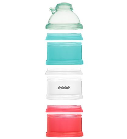 Reer Malk powder/Food container - 4 pcs - Blue/Red