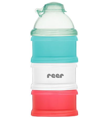 Reer Malk powder/Food container - 4 pcs - Blue/Red