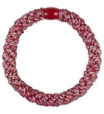 Kknekki Hårelastik - Mørk Rosa Glimmer