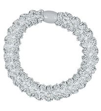 Kknekki Hårelastik - Sølv Glimmer m. Lace