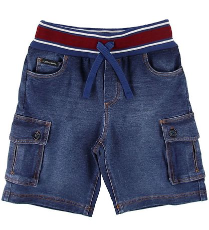 Dolce & Gabbana Shorts - Blå Denim m. Rød