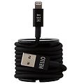 Design Letters Opladerkabel - iPhone - USB-A/Lightning - Sort