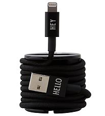 Design Letters Opladerkabel - iPhone - USB-A/Lightning - Sort