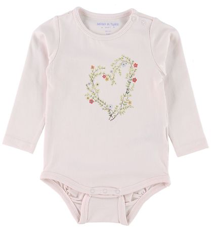 Mini A Ture Body l/æ - Alara - Rosa m. Print