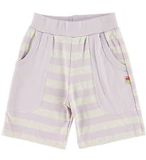 Katvig Shorts - Gråmeleret/Lavendel