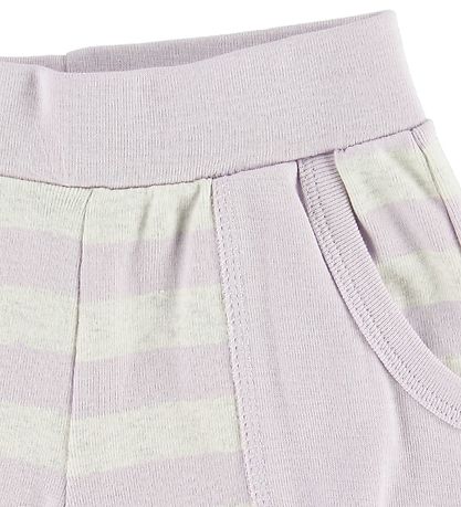 Katvig Shorts - Gråmeleret/Lavendel