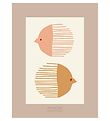 Vissevasse Plakat - 50x70 - Bird And Fish