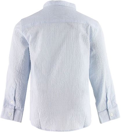 Emporio Armani Skjorte - Blå/Hvidstribet