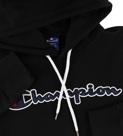 Champion Fashion Hættetrøje - Sort m. Logo