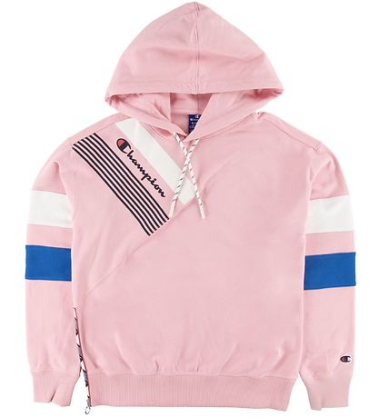 Champion Fashion Hættetrøje - Pink m. Print